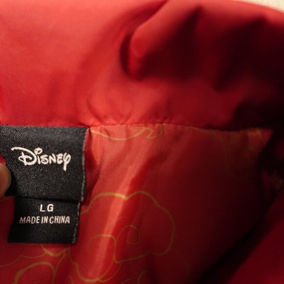 Disney Mulan Mushu Red Coach Jacket Men’s Size Large - Picture 2 of 12